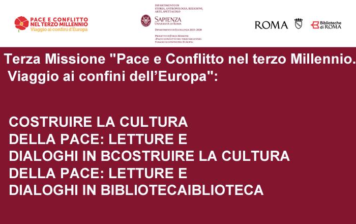 Ciclo di incontri: Costruire la cultura della pace: letture e dialoghi in biblioteca
